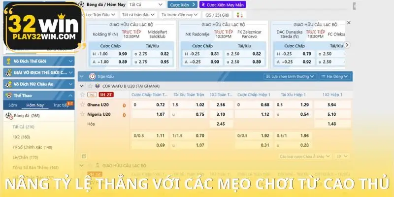 Kinh nghiệm chơi cá cược 32WIN từ người chơi dày dạn kinh nghiệm