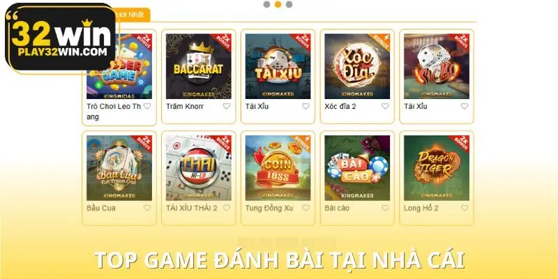 Các bộ môn game bài mà mọi cao thủ hay chơi